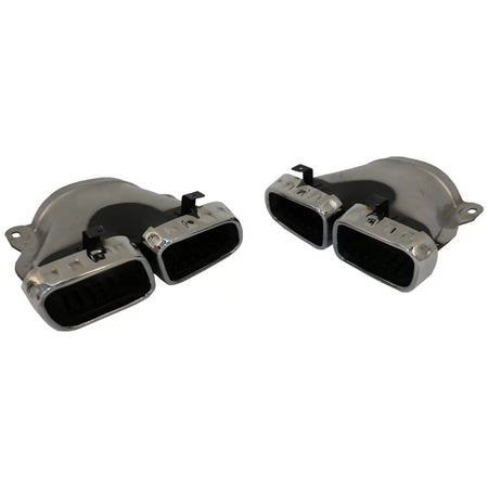 Diffusore Posteriore con Terminali Scarico Argento per Mercedes GLE W167 2019-up