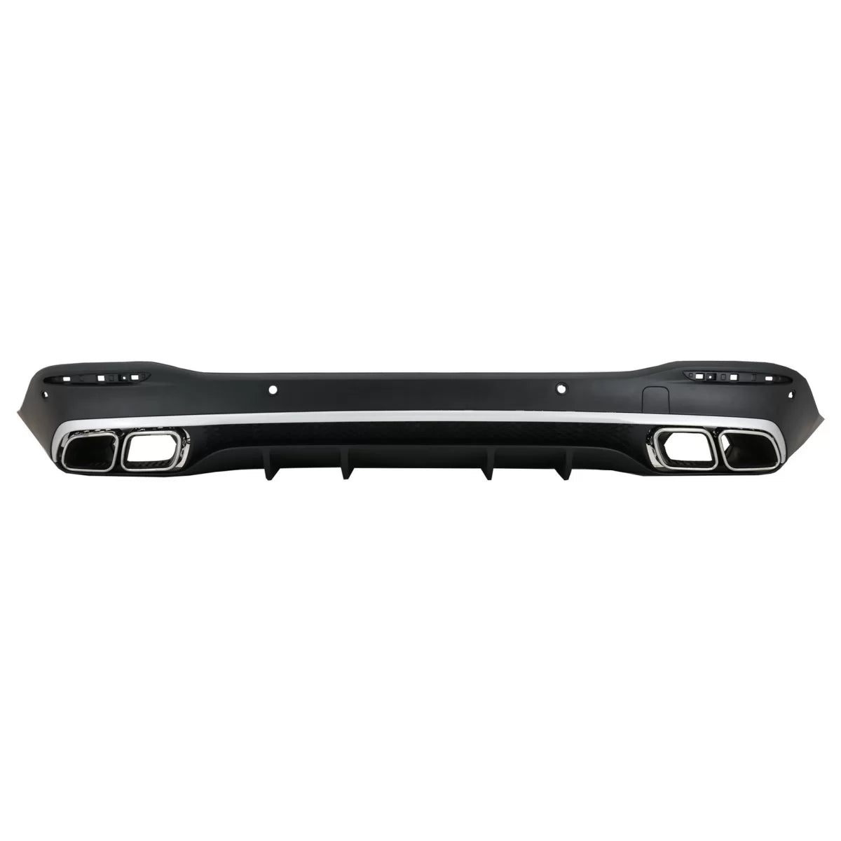 Diffusore Posteriore con Terminali Scarico Argento per Mercedes GLE W167 2019-up