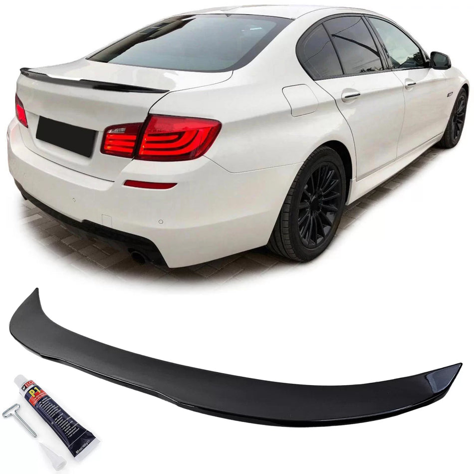 Spoiler Posteriore Ducktail Nero Lucido per BMW Serie 5 F10 09-17