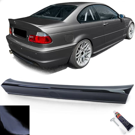 Spoiler Posteriore Ducktail Nero Lucido per BMW Serie 3 Coupe E46 1999-2006