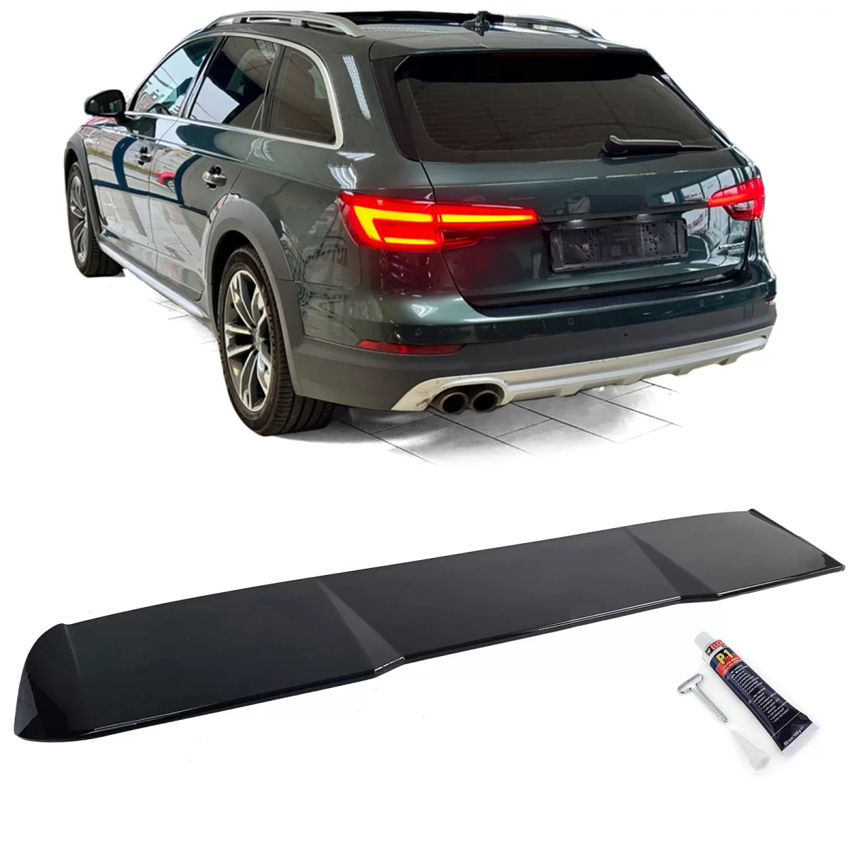 Spoiler Posteriore Performance Nero Lucido per Audi A4 B8 Allroad 09-16
