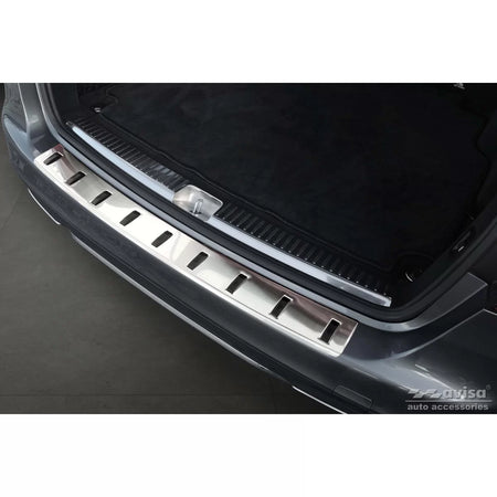 Protezione Paraurti Posteriore Rinforzata Cromata per Mercedes Classe C W205 Sw