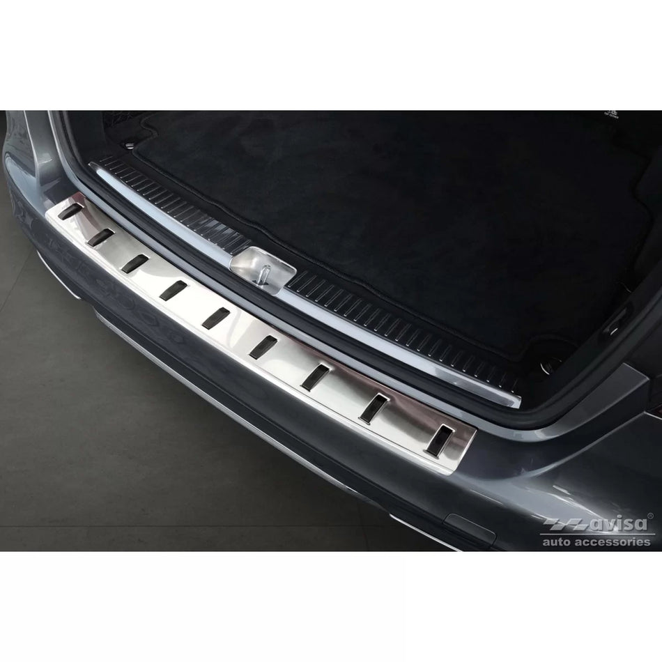 Protezione Paraurti Posteriore Rinforzata Cromata per Mercedes Classe C W205 Sw