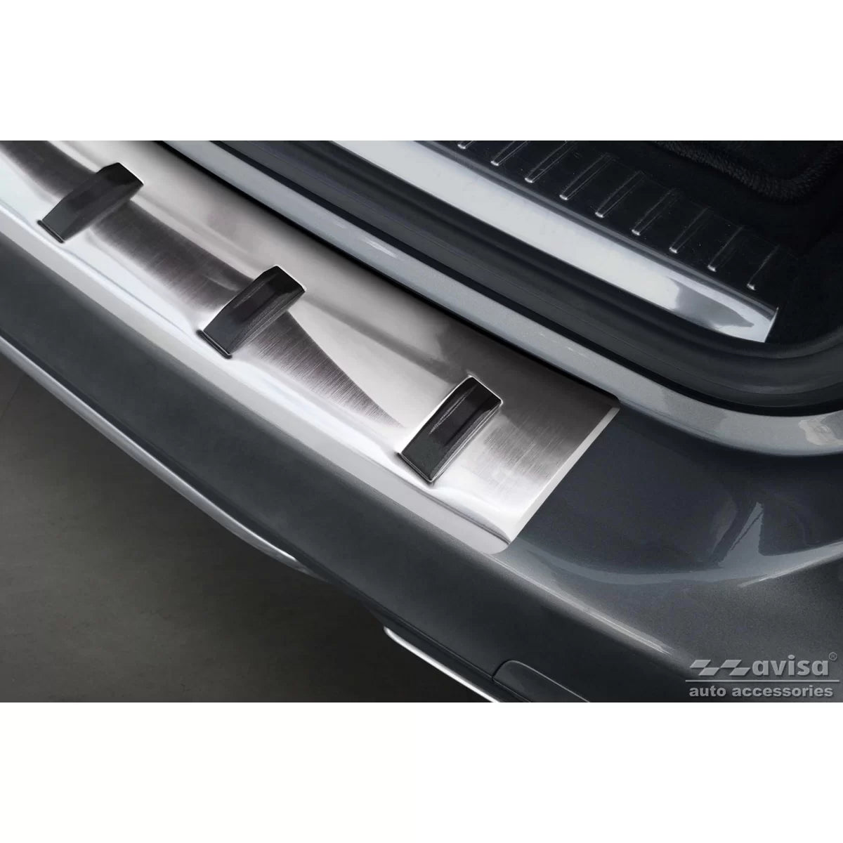 Protezione Paraurti Posteriore Rinforzata Cromata per Mercedes Classe C W205 Sw