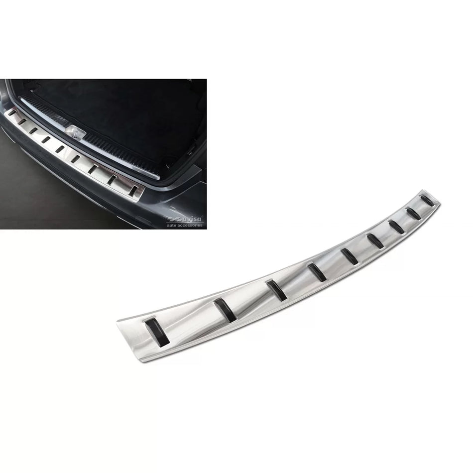 Protezione Paraurti Posteriore Rinforzata Cromata per Mercedes Classe C W205 Sw