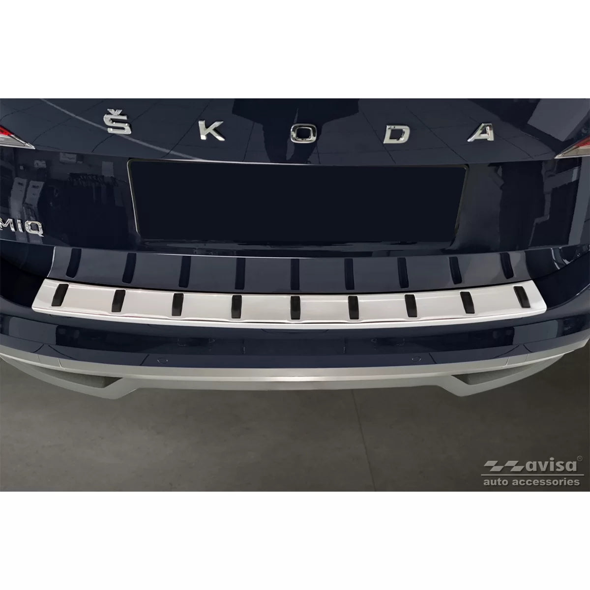 Protezione Paraurti Posteriore Rinforzata Cromata per Skoda Kamiq Crossover