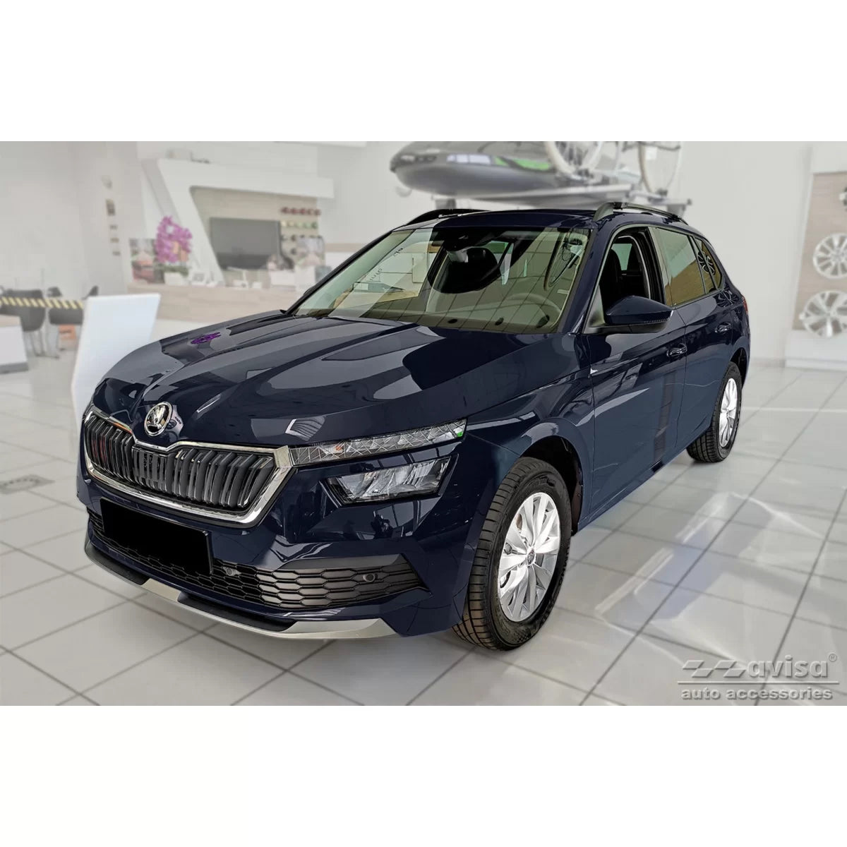 Protezione Paraurti Posteriore Rinforzata Cromata per Skoda Kamiq Crossover