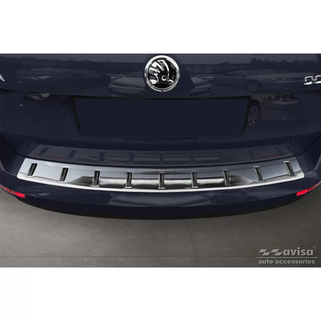 Protezione Rinforzata Paraurti Posteriore Cromata per Skoda Octavia Combi