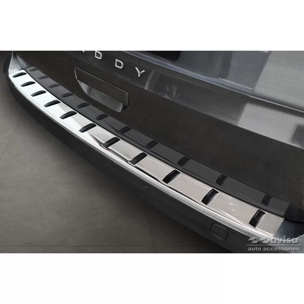 Protezione Paraurti Posteriore Rinforzata Cromata per Volkswagen Caddy dal 2020