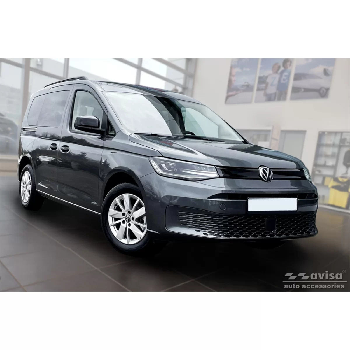 Protezione Paraurti Posteriore Rinforzata Cromata per Volkswagen Caddy dal 2020