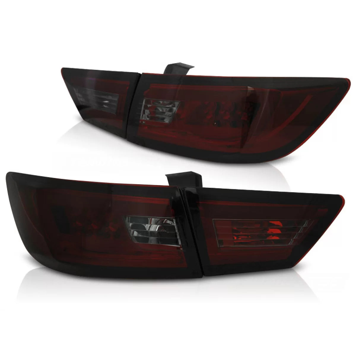 Barra LED Posteriore Rossa Fumé per Renault Clio Iv 2013-2016 Berlina 5 Porte