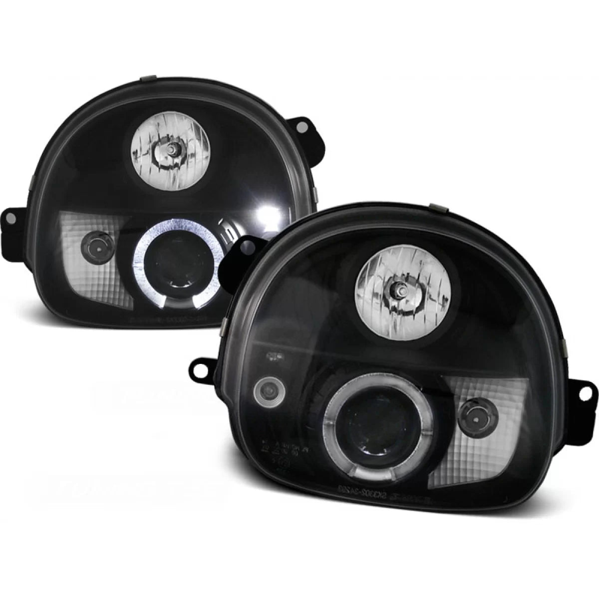 Fanali Angel Eyes Neri per Renault Twingo 03.93-09.98