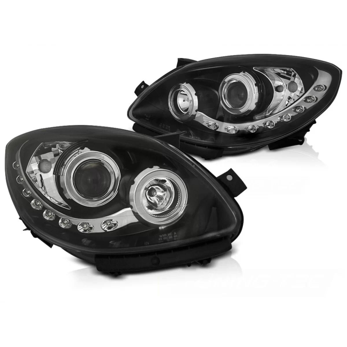 Fanale Daylight Nero Anteriore Destro per Renault Twingo 07-11