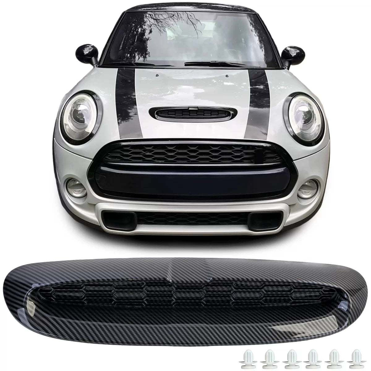 Presa Aria Effetto Carbonio Anteriore per Mini Cooper S Sd F54 F55 F56 F57