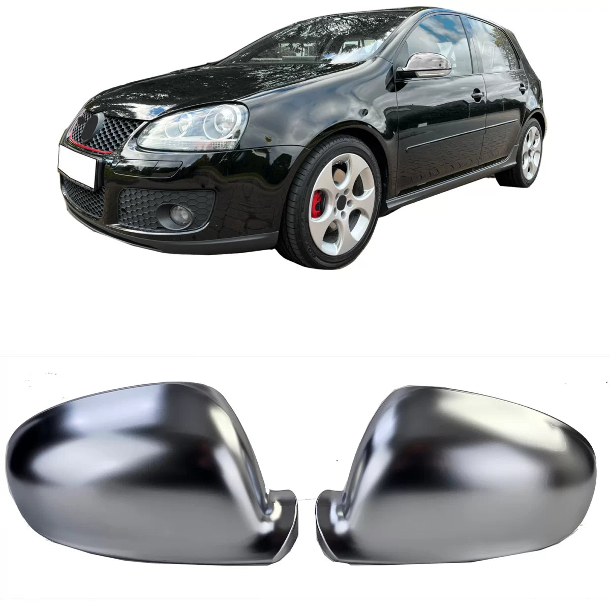 Calotte Specchietti Alluminio Look Performance per Volkswagen Golf 5 2003-2009