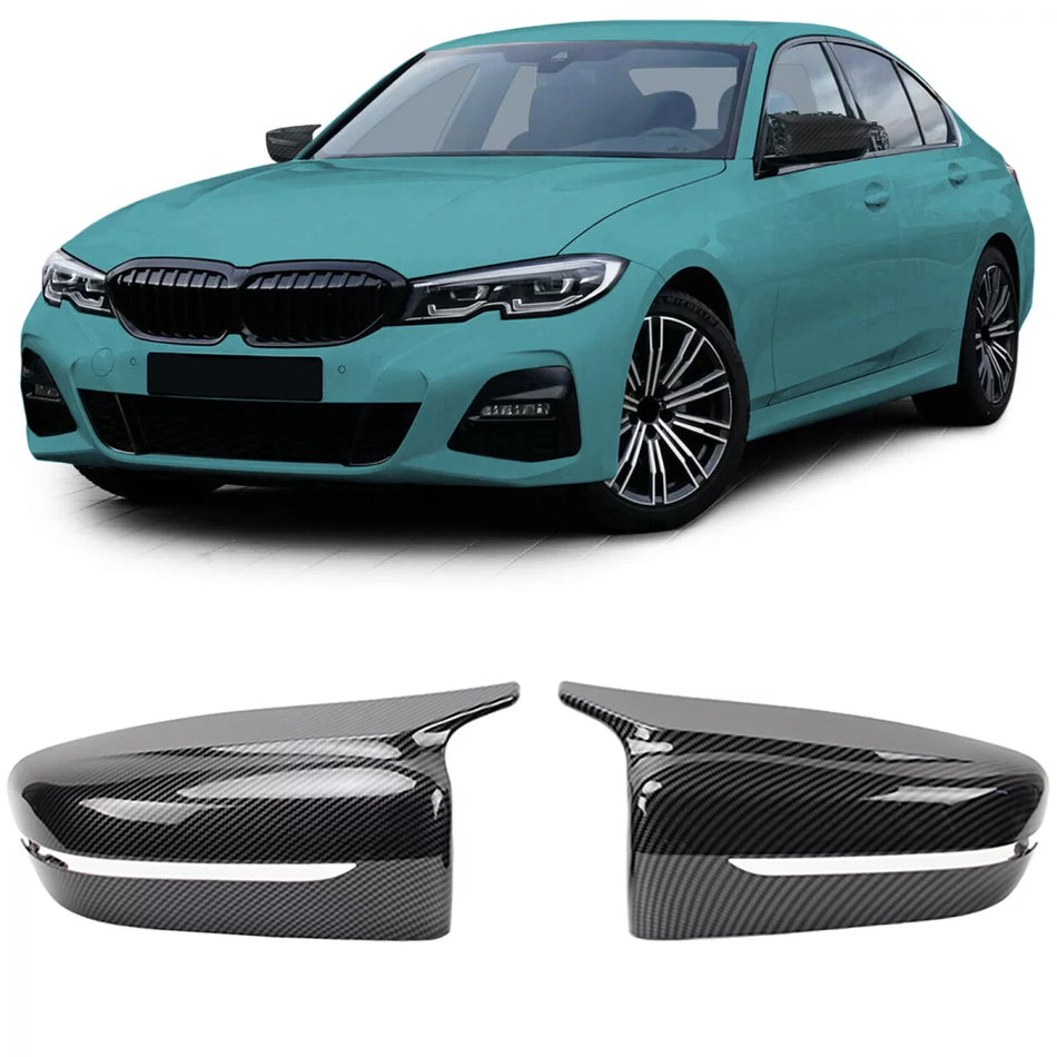 Calotte Specchietti Effetto Carbonio per BMW G20 G21 G30 G31 G11 G14 G15