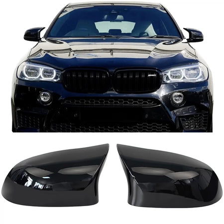 Calotte Specchietti Lucide Nere per BMW X3 F25 X4 F26 X5 F15 X6 F16