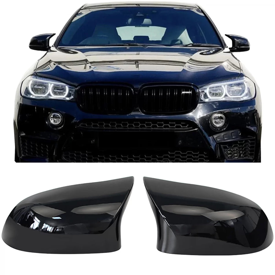 Calotte Specchietti Lucide Nere per BMW X3 F25 X4 F26 X5 F15 X6 F16