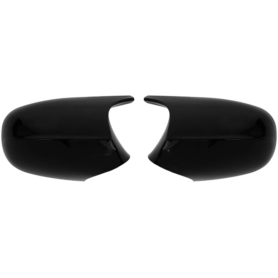 Calotte Specchietti Nere Lucide Anteriori per BMW E81 E82 E87 E88 Facelift