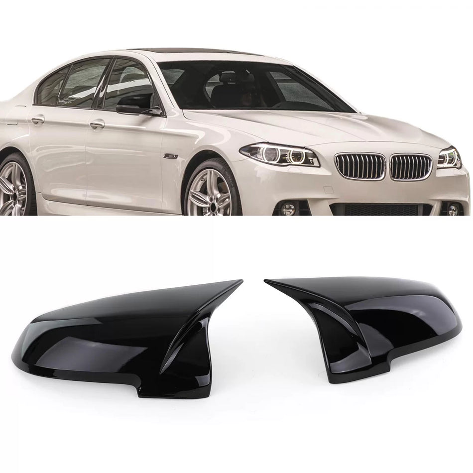 Calotte Specchietti Lucide Nere per BMW F10 F11 F06 F12 F13 F01 F02