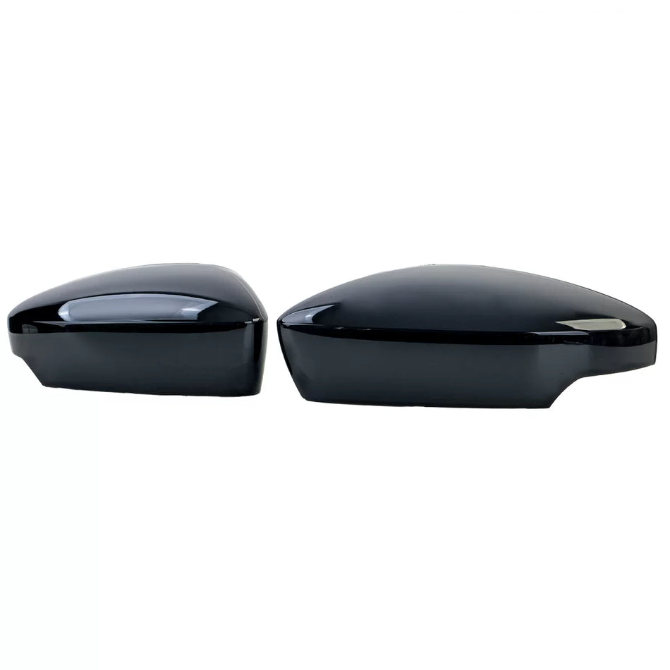 Calotte Specchietti Nere Lucide per Skoda Fabia Nj 2014-2022 Set