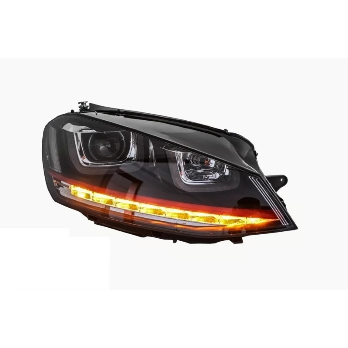 Fari Anteriori LED DRL Dinamici Rossi per Volkswagen Golf 7 Vii 2012-2017