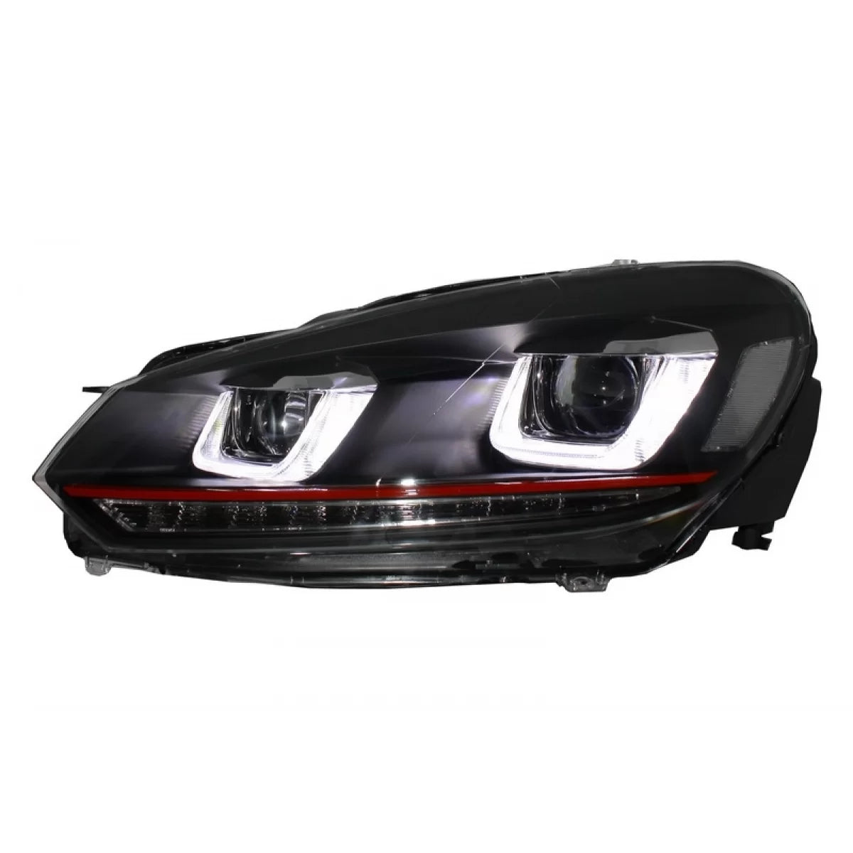 Fari Anteriori Dx LED DRL U-design con Frecce a Scorrimento VW Golf 6 Vi