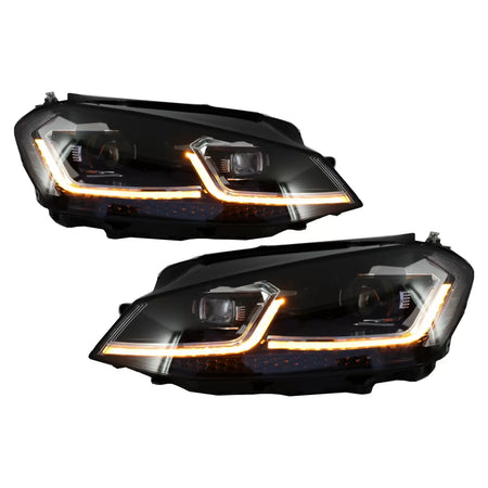 Fari LED Dx Guida a Destra con Indicatori Dinamici VW Golf 7 Vii 2012-2017