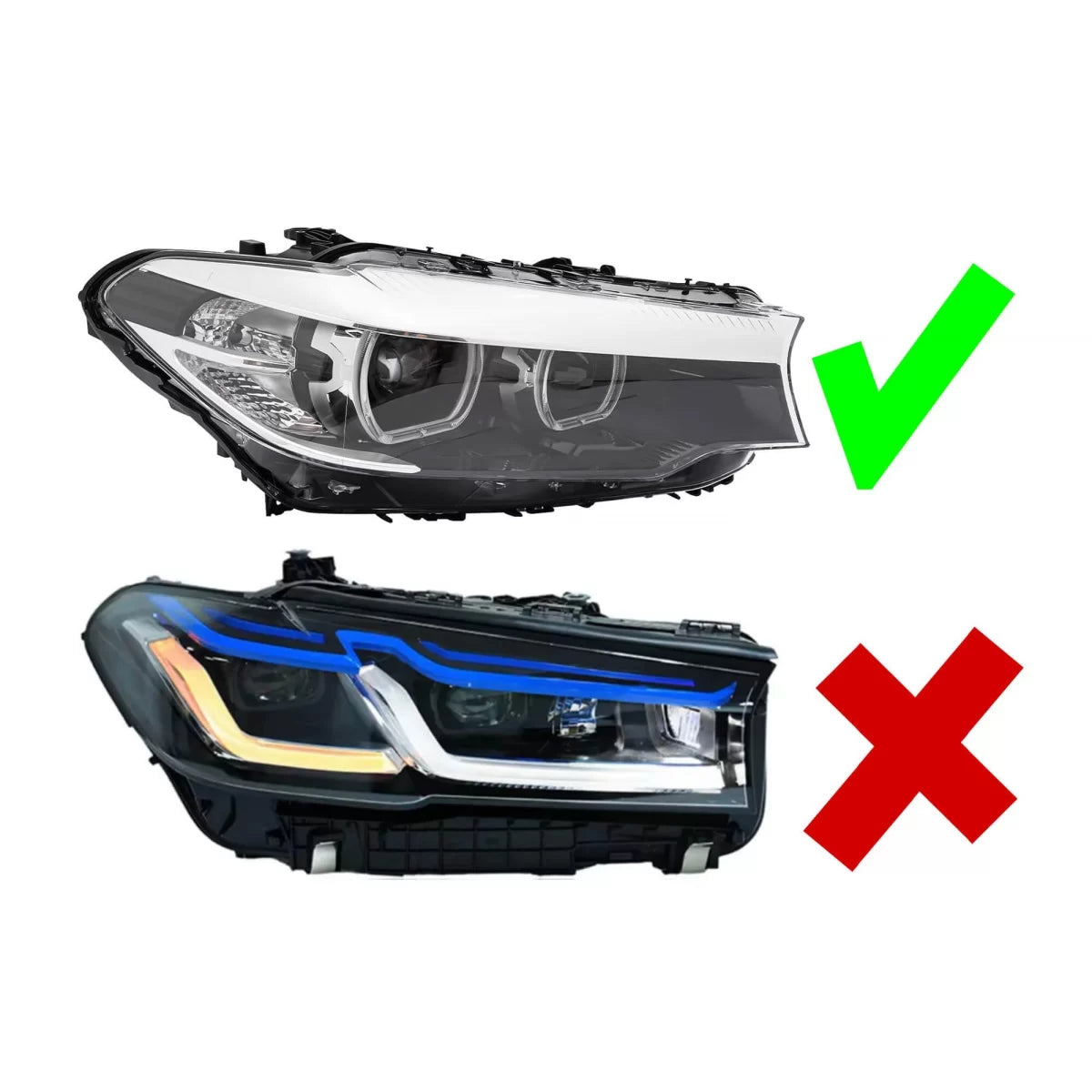 Alloggiamento Destro Fanale Anteriore LED per BMW Serie 5 G30 2017-2020