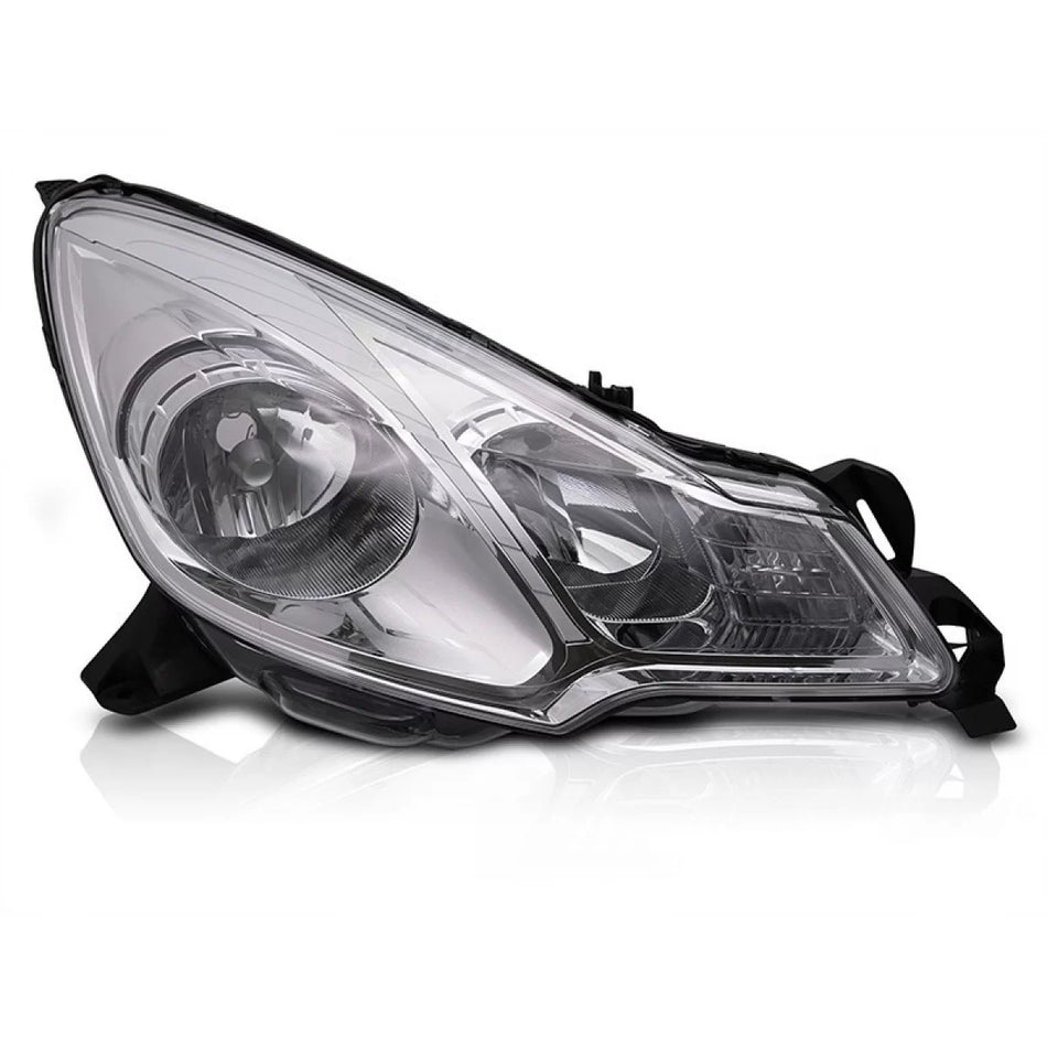 Faro Riflettore Anteriore Destro con Base Cromata per Citroën C3 2009-2012