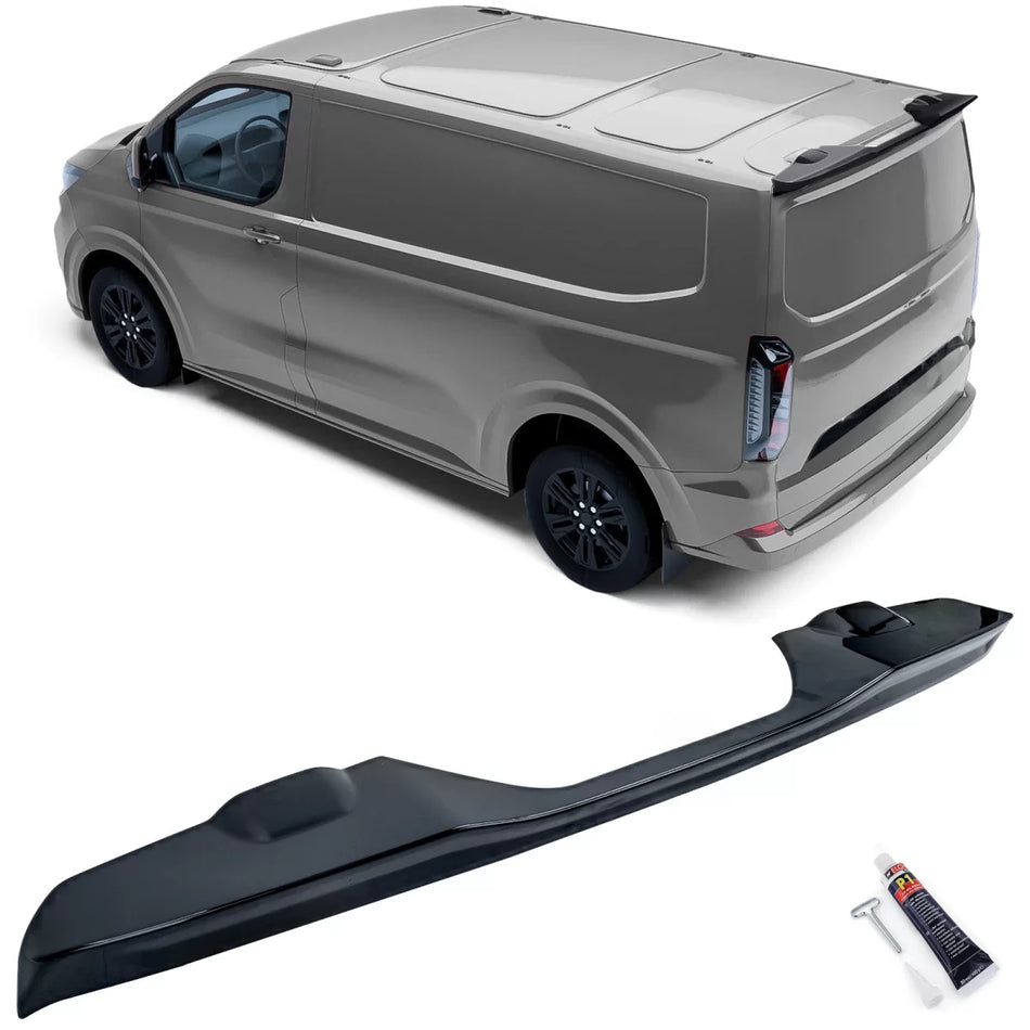 Spoiler Posteriore Tetto Nero per Ford Tourneo Transit Custom con Portellone