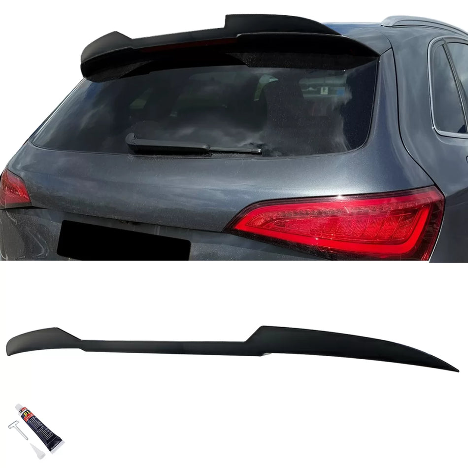 Spoiler Anteriore Posteriore Lucido Nero per Audi SQ5 8R 2008-2016