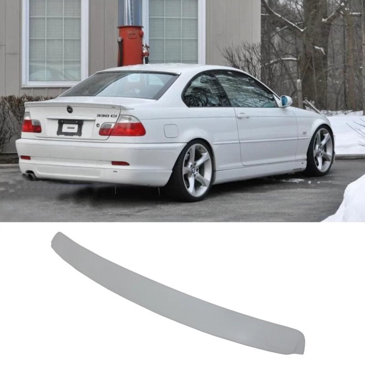 Spoiler Tetto Posteriore ABS Ac Look per BMW Serie 3 E46 Coupe 99-05