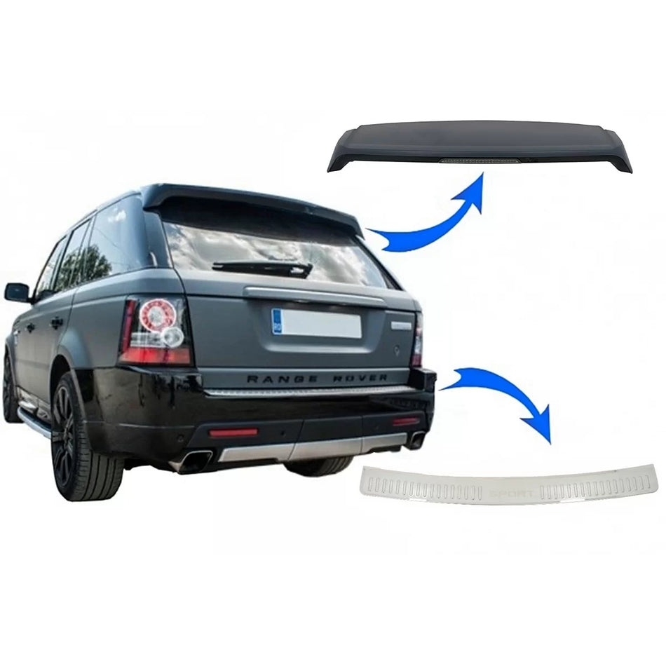 Spoiler Tetto con Piastra Paraurti Posteriore per Range Rover Sport L320