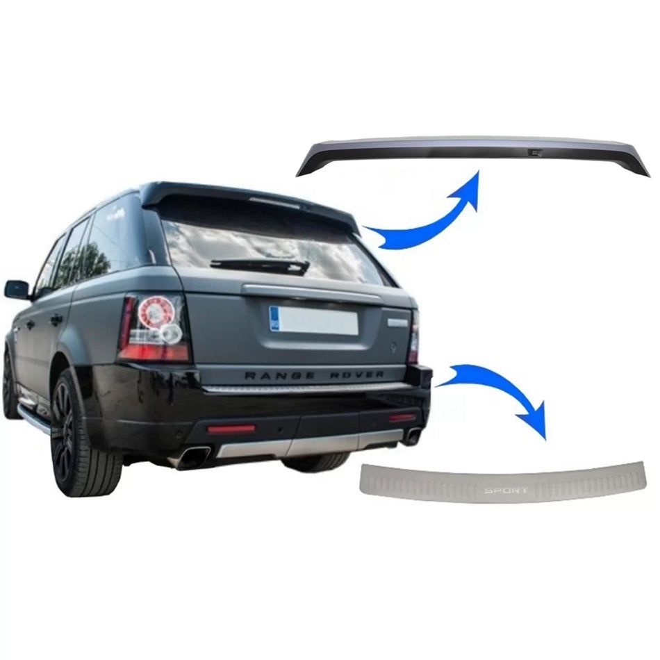 Spoiler Tetto con Piastra Paraurti Range Rover Sport L320 2010-2013 Facelift