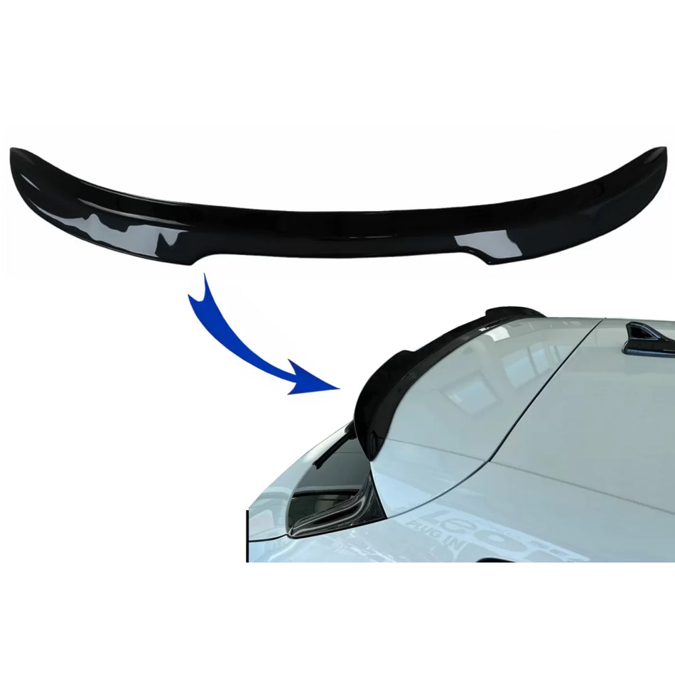 Spoiler Tetto Piano Nero per Seat Leon MK4 2020 in Poi Standard Fr