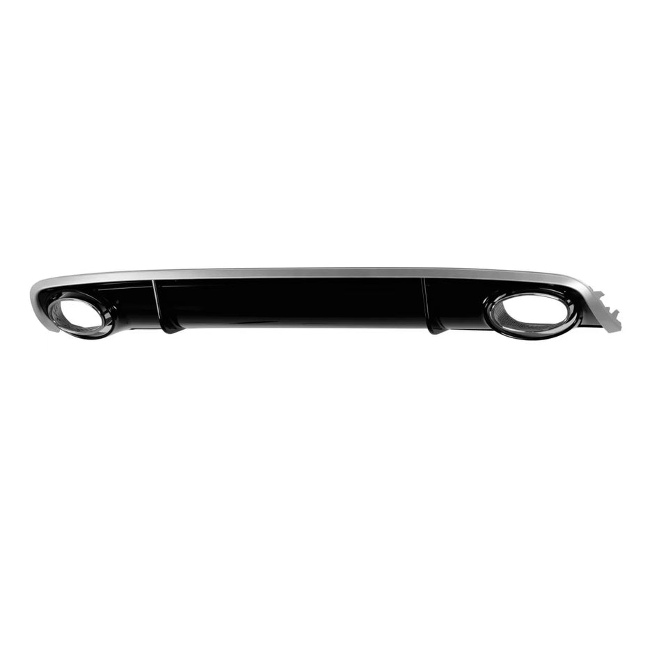 Diffusore Posteriore RS4 con Terminali Cromati per Audi A4 2012-2015 Berlina