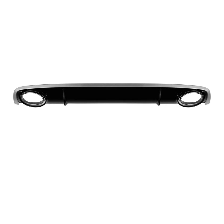 Diffusore Posteriore RS4 con Terminali Cromati per Audi A4 2012-2015 Berlina