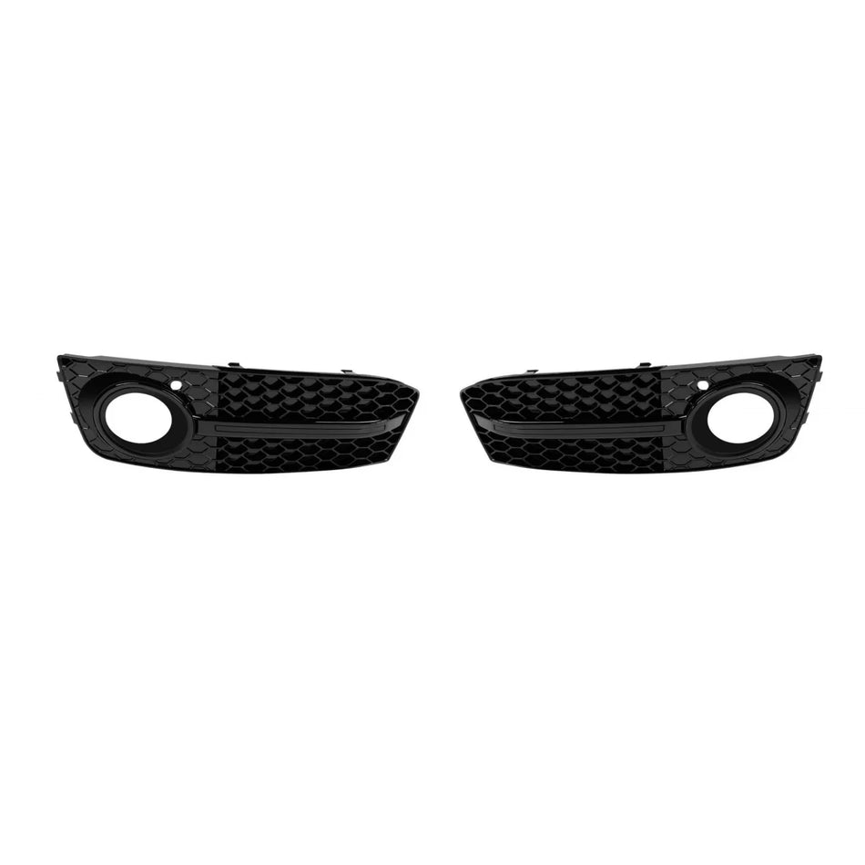 Griglia Fendinebbia Nera Lucida Anteriore Audi A4 B8 2007-2011