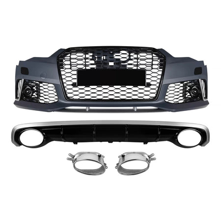 Pacchetto RS6 Posteriore per Audi A6 C7 Berlina e Station 2015-2018