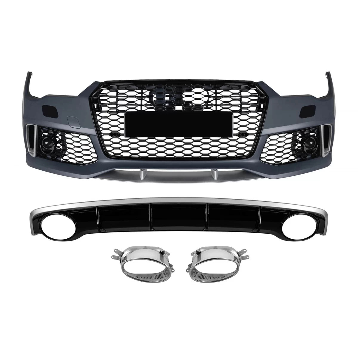 Pacchetto RS7 Posteriore per Audi A7 2015-2017 Paraurti S-line Posteriore