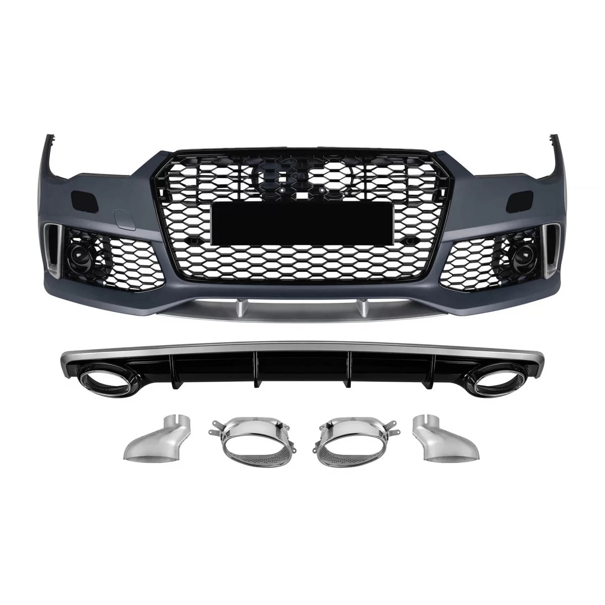 Pacchetto RS7 Posteriore per Audi A7 2015-2017 Paraurti Standard