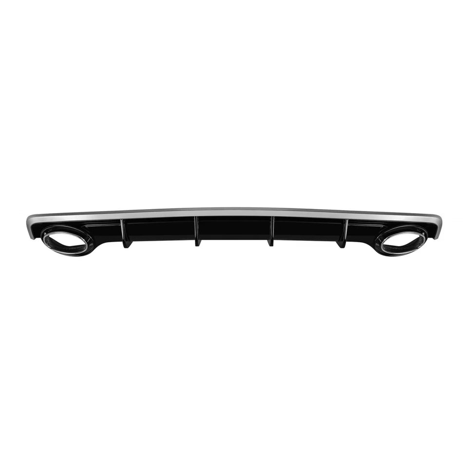 Diffusore Posteriore RS7 con Terminali Cromati per Audi A7 Sportback 2015-2017