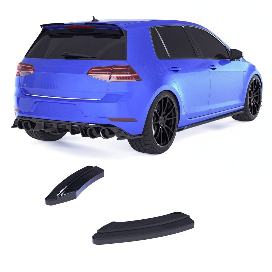 Diffusore Posteriore Laterale per Volkswagen Golf Mk7.5 R/R-Line 2017-2020