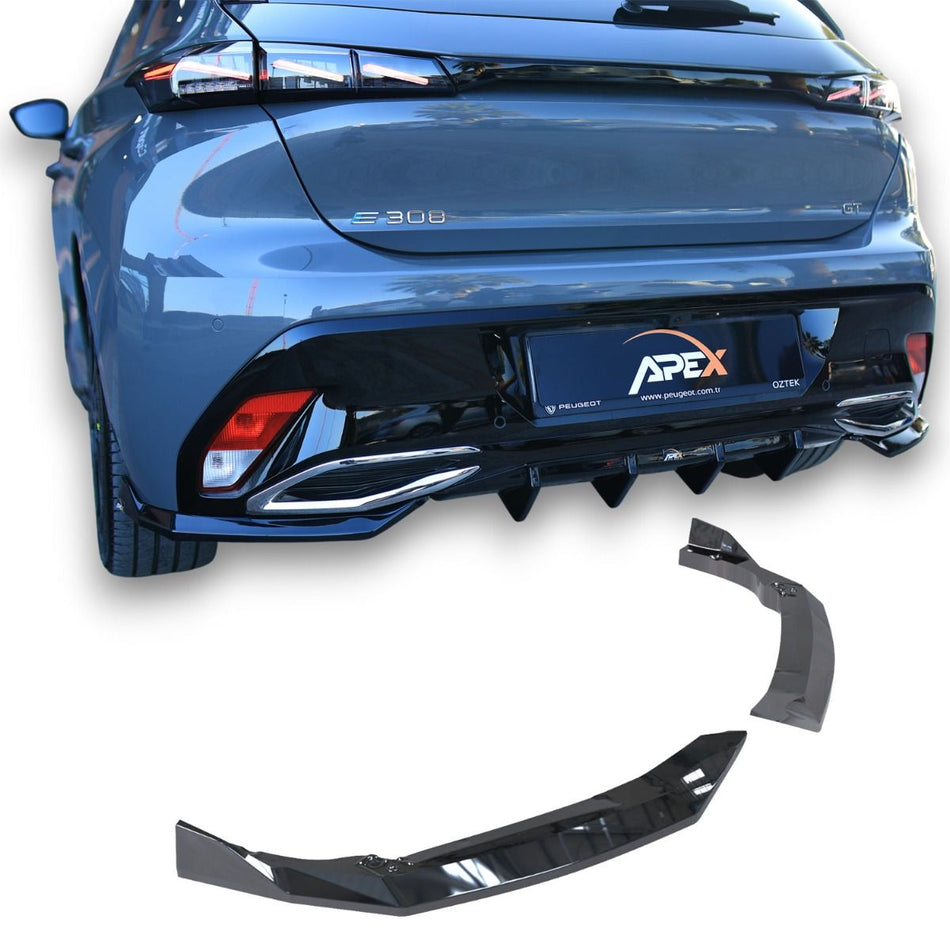 Diffusore Posteriore Laterale per Peugeot 308 GT Mk3 (2021-2026)