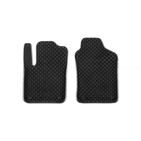 Tappetini in Gomma Neri 4 Pezzi per Fiat 500 2007-2015, 500C 2009-2015