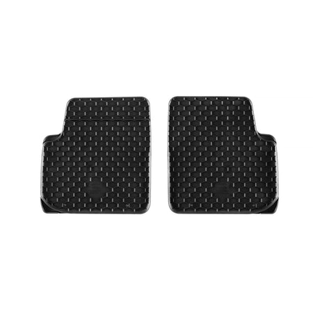 Tappetini in Gomma Neri 4 Pezzi per Fiat 500 2007-2015, 500C 2009-2015