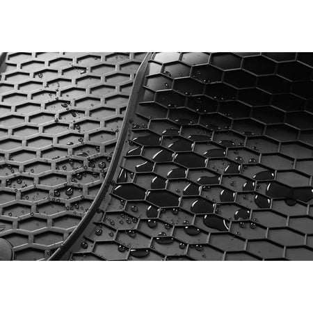 Tappetini in Gomma Neri 4 Pezzi per Fiat 500 2007-2015, 500C 2009-2015