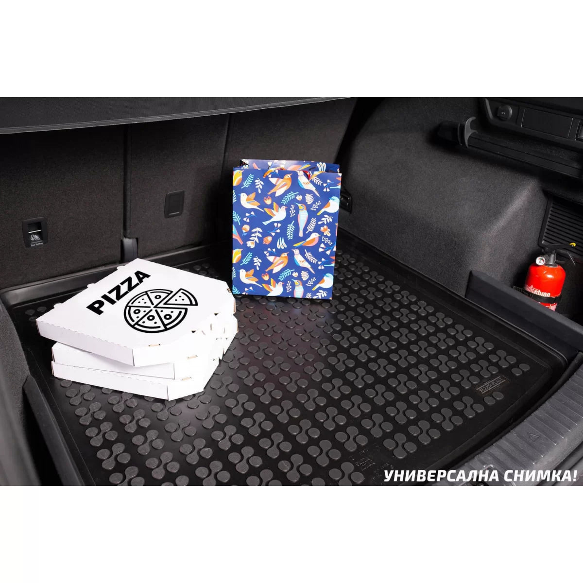 Tappetino Bagagliaio in Gomma per Citroën C4 2010-2017 con Subwoofer