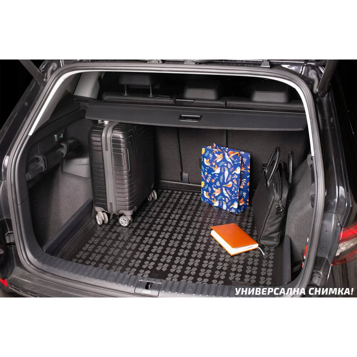 Tappetino Bagagliaio in Gomma per Citroën C4 2010-2017 con Subwoofer